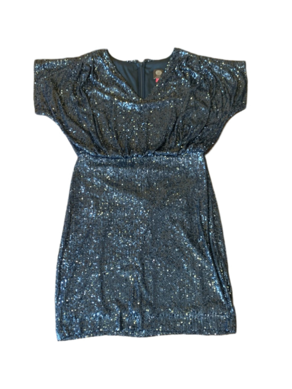 Vince Camuto Sequin Dress 12 Teal (Blue Green)